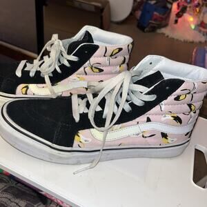 Vans off the Wall Andy Warhol Banana High Top Skate Shoes SZ Mens 7 Womens 8 1/2